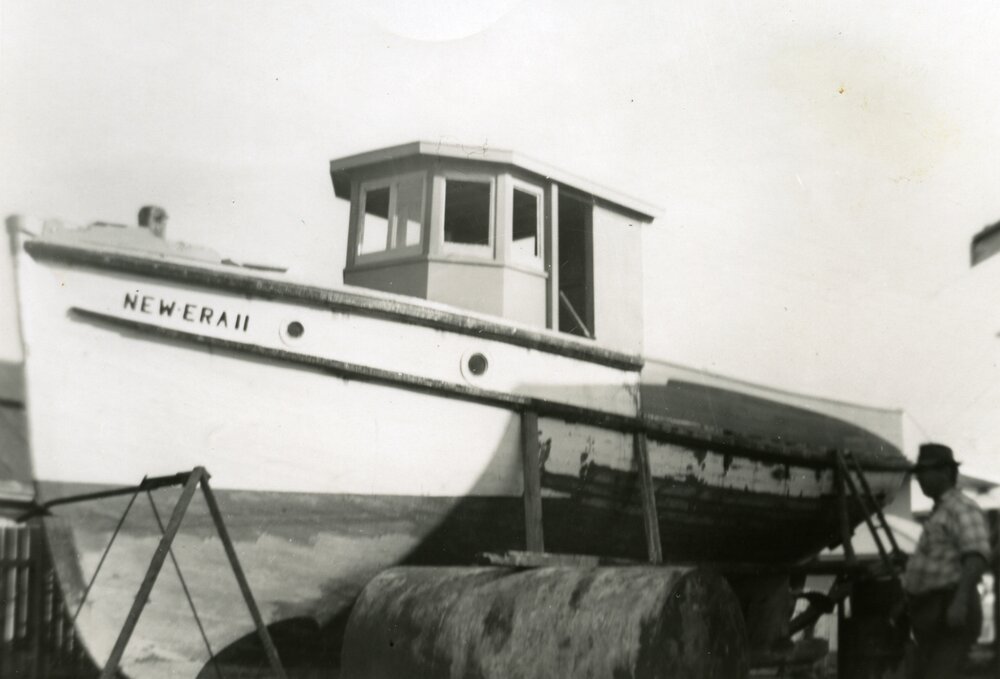 In the slips, 'New.Era II', Noosaville, ca 1930s