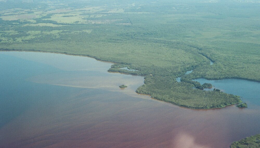 Aerial view, Lake Cootharaba, Cootharaba, 11 May 2006
