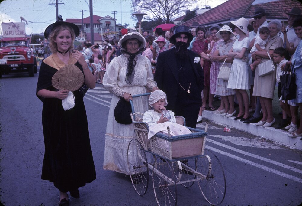 Parade participants, Gympie Centenary Procession, Gympie, 14 October 1967
