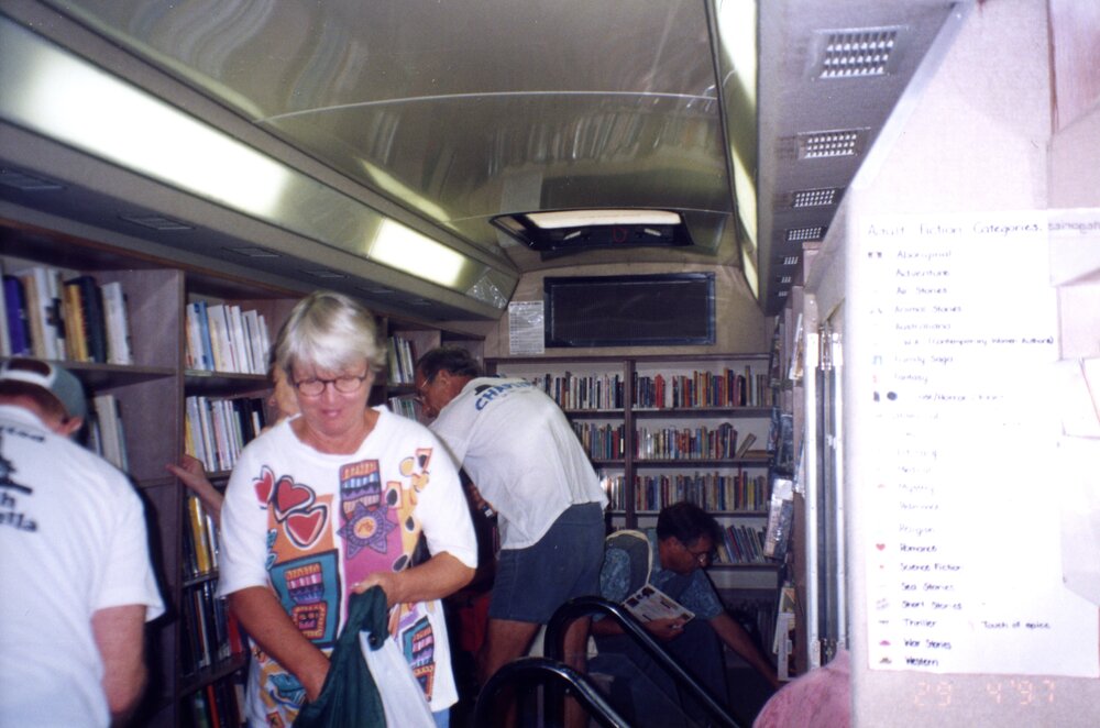 Interior, Noosa Mobile Library "Whitey", 29 April 1997