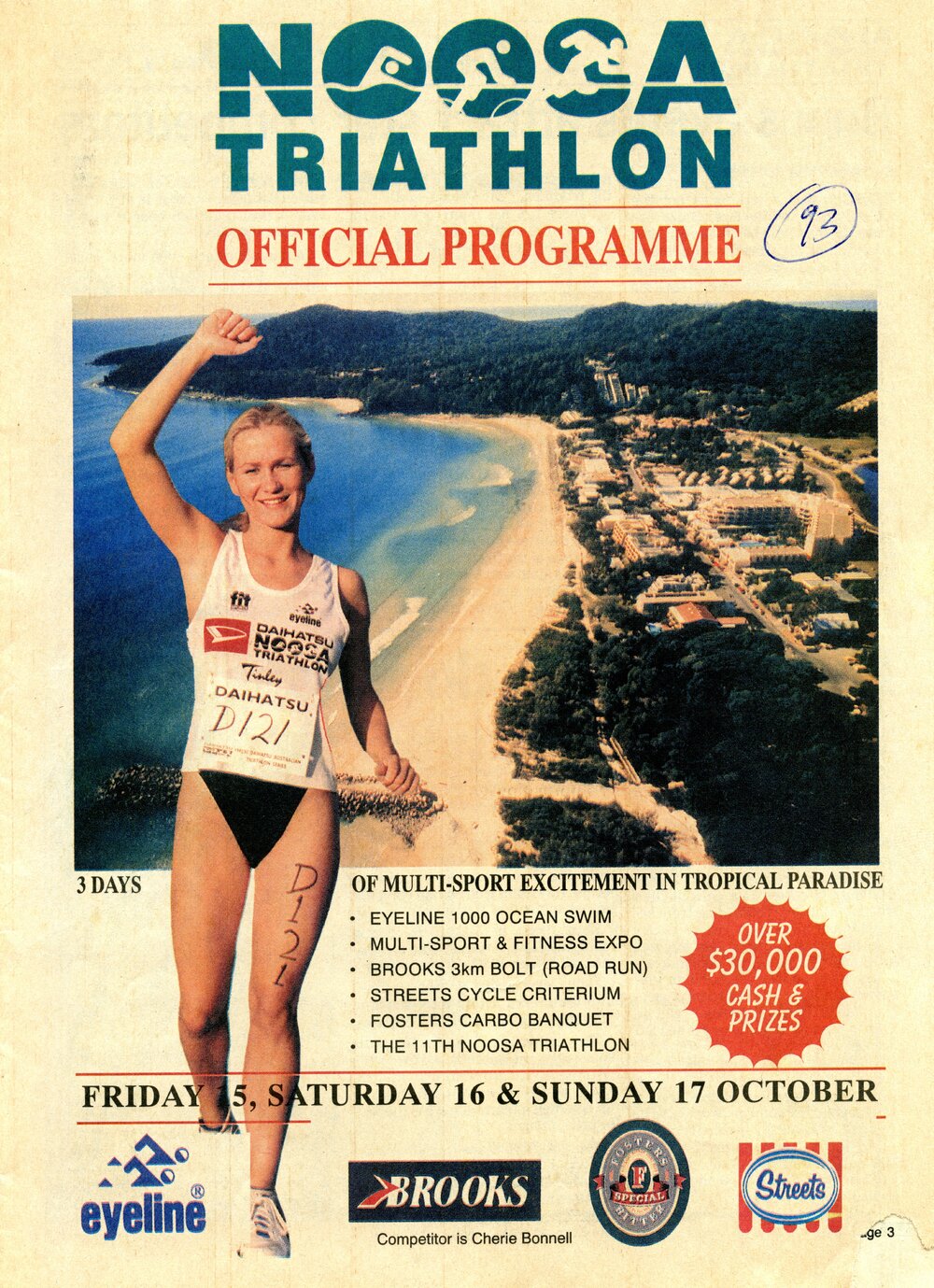 Program booklet, Noosa Triathlon, Noosa Heads, 15-17 October 1993