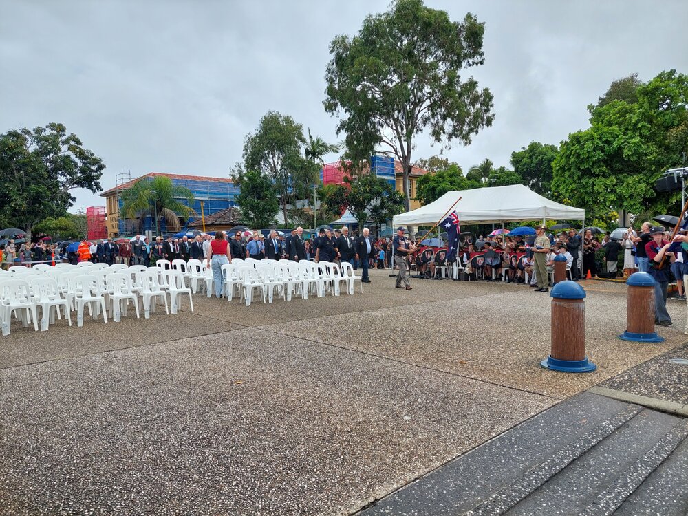 Veterans, ANZAC Day march, Poinciana Avenue, Tewantin, 25 April 2025
