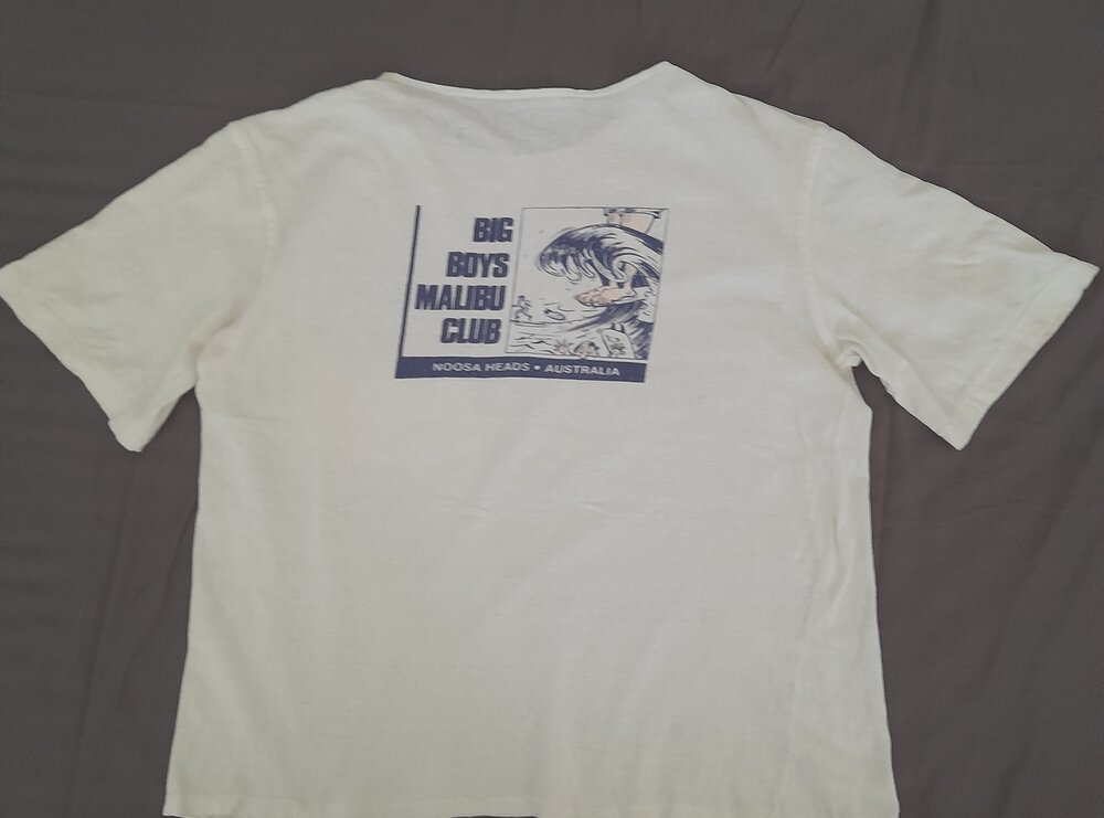 T-shirt, Big Boys Malibu Club, Noosa Heads, 1986