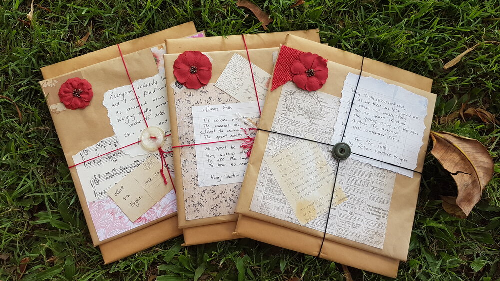 Messages from the past, Remembrance Day, Looking Forward to Peace Event, Tewantin-Noosa RSL Memorial Park, Tewantin, 11 November 2018