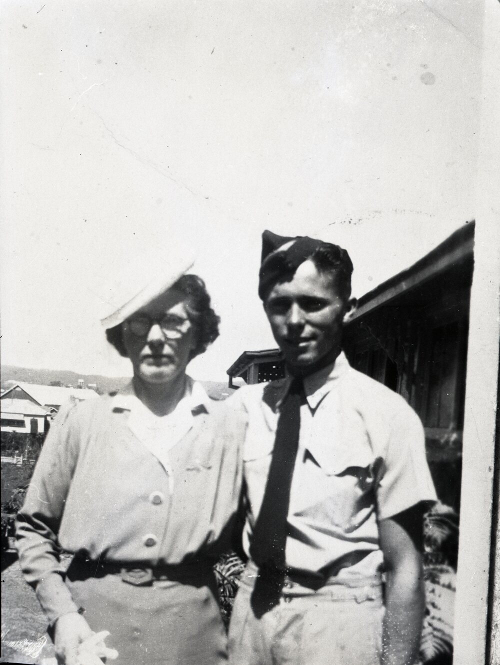 Annie and son Edward (Ned) Ely, Noosaville, 20 May 1955