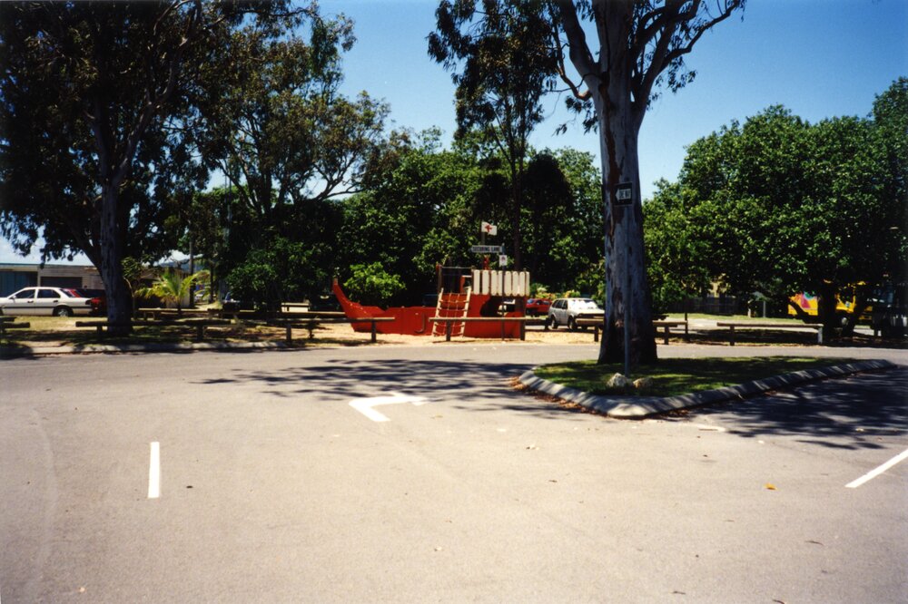 Play equipment, Noosaville boat ramp, Gympie Terrace, ca 1990s