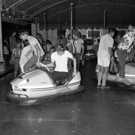 Dodgem cars, Petrie Park, Nambour Rotary Fair, Nambour, 25 November 1972