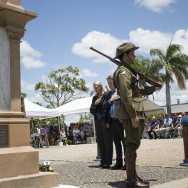 Sandy Bolton MP and Tony Wellington, Mayor, Noosa Shire Council, Remembrance Day, Tewantin, 11 November 2018