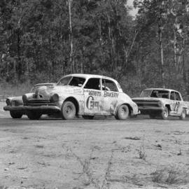 Car racing, speedway meeting, Caboolture, 28 January 1973