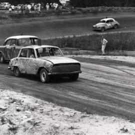 Car racing, speedway meeting, Caboolture, 28 January 1973