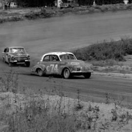 Car racing, speedway meeting, Caboolture, 28 January 1973