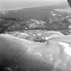 Aerial view, development, Noosa Sound, Noosa Heads, December 1972