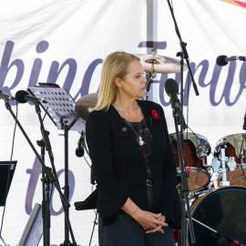 Sandy Bolton MP, Remembrance Day, Looking Forward to Peace Event, Tewantin-Noosa RSL Memorial Park, Tewantin, 11 November 2018