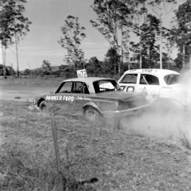 Car racing, Sunshine Coast Speedway, Wappa Falls Road, Yandina, 31 December 1972
