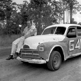 Trophy winner, Sunshine Coast Speedway, Wappa Falls Road, Yandina, 31 December 1972