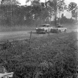 Car racing, Sunshine Coast Speedway, Wappa Falls Road, Yandina, 31 December 1972