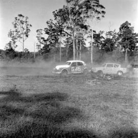 Car racing, Sunshine Coast Speedway, Wappa Falls Road, Yandina, 31 December 1972