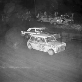 Car racing, Sunshine Coast Speedway, Wappa Falls Road, Yandina, July 1973
