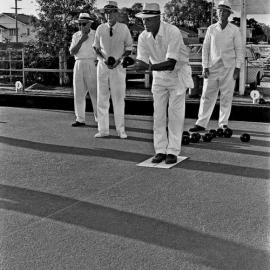 Lawn bowls, Tewantin-Noosa Bowls Club, Tewantin, August 1973