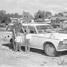 Decorated vehicle, Red Owl Gifts, Gala Procession, Festival of Waters, Tewantin, 25 August 1973