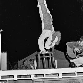 Clyde the Clown, Mardi Gras, Festival of Waters, Noosaville Lions Park, Noosaville, 1 September 1973 
