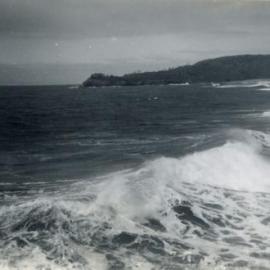 Big swells, Alexandria Bay, Noosa Heads, ca 1930s