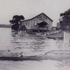 Flooding, Tewantin Hall and Martin's Hotel, Tewantin, 1931