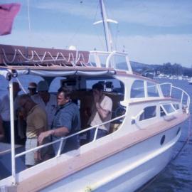 Boating party, Noosa River, Noosaville, ca 1968