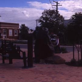 Farmers Seat and fountain, 21 Maple Street, Cooroy, 1996