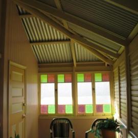 Enclosed verandah, Tait Duke Cottage, 84 Poinciana Avenue, Tewantin, 17 April 2009