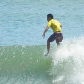 Competitor, Noosa Festival of Surfing, Noosa Main Beach, Noosa Heads, 14 March 2013