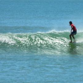 Competitor, Noosa Festival of Surfing, Noosa Main Beach, Noosa Heads, 14 March 2013