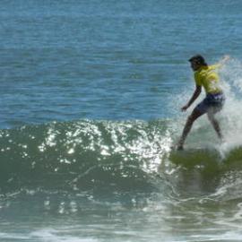 Competitor, Noosa Festival of Surfing, Noosa Main Beach, Noosa Heads, 14 March 2013