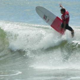 Competitor, Noosa Festival of Surfing, Noosa Main Beach, Noosa Heads, 14 March 2013