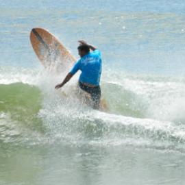 Competitor, Noosa Festival of Surfing, Noosa Main Beach, Noosa Heads, 14 March 2013
