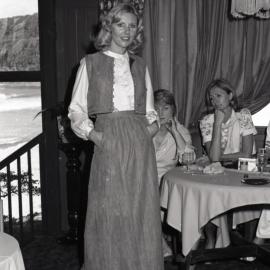 Noosa Ladies Lions fashion parade, Chantilly Restaurant, Noosa Heads, ca 1974