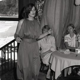 Noosa Ladies Lions fashion parade, Chantilly Restaurant, Noosa Heads, ca 1974