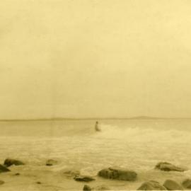 Board rider, Noosa Heads, 20 December 1967