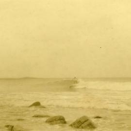 Board rider, Noosa Heads, 20 December 1967