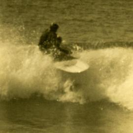 Board rider, first Noosa Surfing Championships, Sunshine Beach, 7-8 September 1968