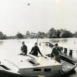 Boys waiting to launch, Noosa River, Tewantin
