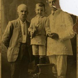 Portrait, William Henry Hooper Snr, William Henry Hooper and William Hooper  (l-r), ca 1921
