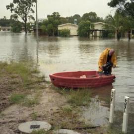 Flooding, Doonella Bridge, Tewantin, 1992
