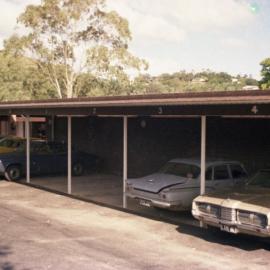 Carport, Pine Trees Motel, Hastings Street, Noosa Heads, August 1974