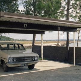 Carport, Pine Trees Motel, Hastings Street, Noosa Heads, August 1974