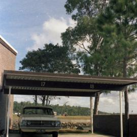 Carport, Pine Trees Motel, Hastings Street, Noosa Heads, August 1974