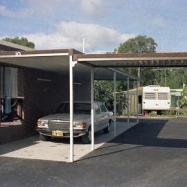 Carport, Pine Trees Motel, Hastings Street, Noosa Heads, August 1974