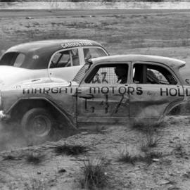 Car racing, speedway meeting, Caboolture, March 1973