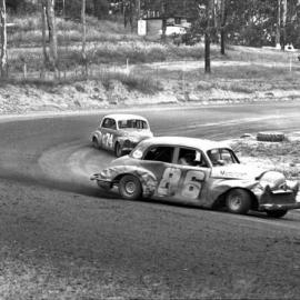 Car racing, speedway meeting, Caboolture, March 1973
