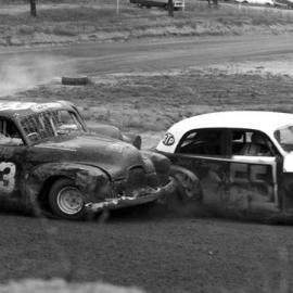 Car racing, speedway meeting, Caboolture, March 1973